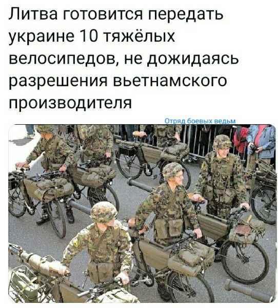 Литва готовится передать украине 10 тяжёлых велосипедов не дожидаясь разрешения вьетнамского производителя