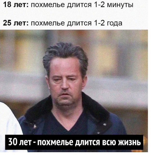 18 лет похмелье длится 12 минуты 25 лет похмелье длится 12 года 30 лет похмелье длится всю жизнь