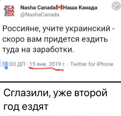 Мазин СямбвНН шп Каиадп Мшдмтдпыгіц Россияне учите украинский скоро вам придется ездить туда на заработки 19 ш ш м ___ Сглазили уже второй год ездят