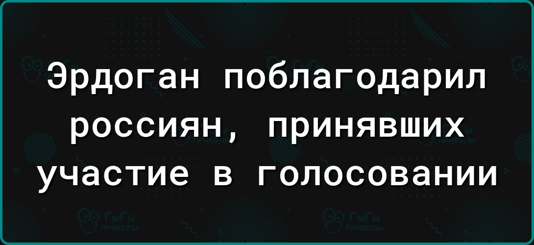 Эрдоган поблагодарил россиян принявших участие в голосовании