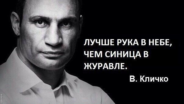 1 ЛУЧШЕ РУКА В НЕБЕ ЧЕМ СИНИЦА В ЖУРАВПЕ В КЛИЧКО