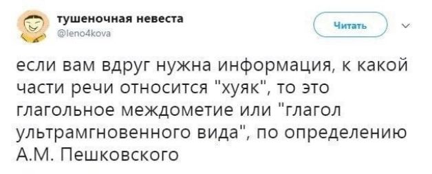 гушеипчип инки если вам ЕдРУГ нужна информация к какой части речи отосится уяк то это глагольное междометие или глагол ультрамгновенного вида по определению АМ Пешковского
