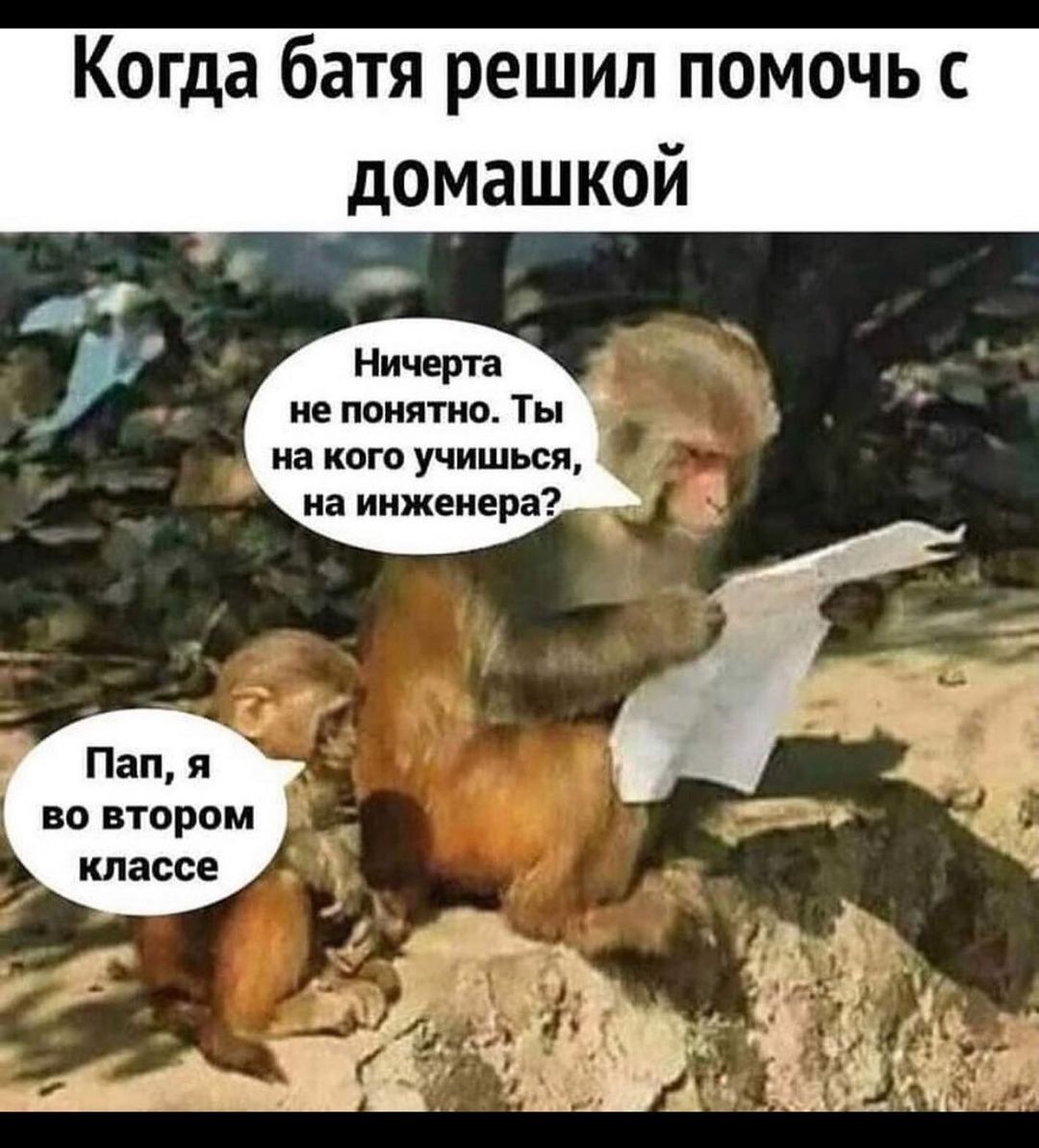 Когда батя решил помочь с домашкой Ничепп не понятно Ты на кого учишься ия инженера _ Паши По ВТОРОМ классе