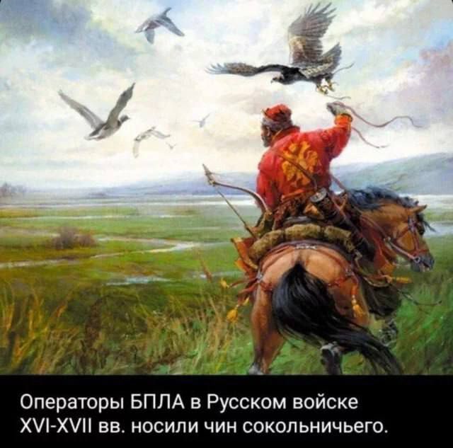 Операторы БПЛА в Русском войске Хг вв носили чин сокольничьего