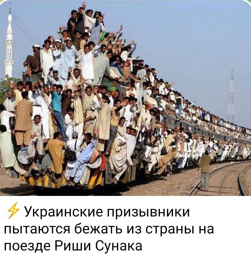 Украинские призывники пытаются бежать из страны на поезде Риши Сунака