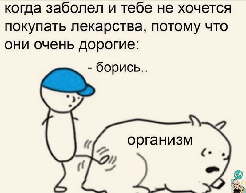 когда заболел и тебе не хочется покупать лекарства потому что они очень дорогие берись