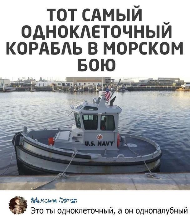 тот сАмыи _ однокдеточныи кордвдь в морском вою Ми тт Это ты одноклеточный а он однопалубный