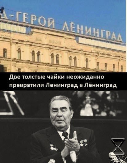 Дне толстые чайки неожиданно превратили Ленинград в Лёнинград