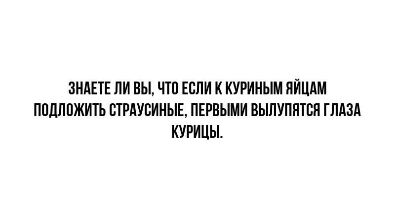 ЗНАЕТЕ ЛИ ВЫ ЧШ ЕСЛИ к КУРИНЫМ ПЙЦАМ ППДППЖИТЬ ПТРАУБИНЫЕ ПЕРВЫМИ ВЫЛУППТСП ГЛАЗА КУРИЦЫ