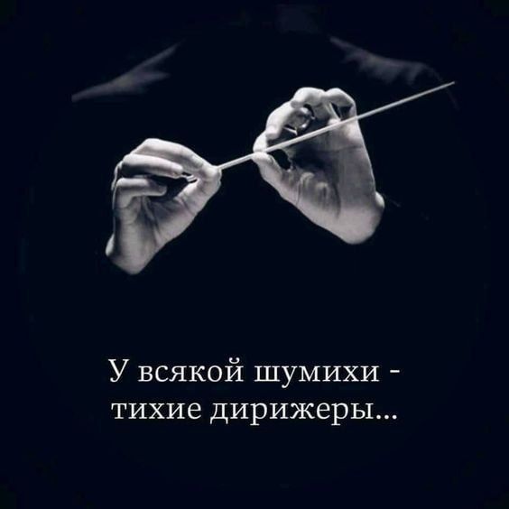 У всякой шумихи тихие дирижеры