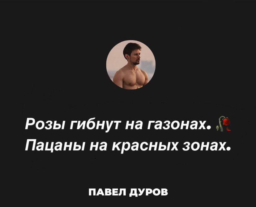Розы гибнут на газонах Пацаны на красных зонах ПАВЕЛ ДУРОВ