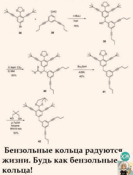 іі в ЧЕ ЁЁ ____ зщиеь ъ Бензольные кольца радуютса ю жизни Будь как бензольные кольца