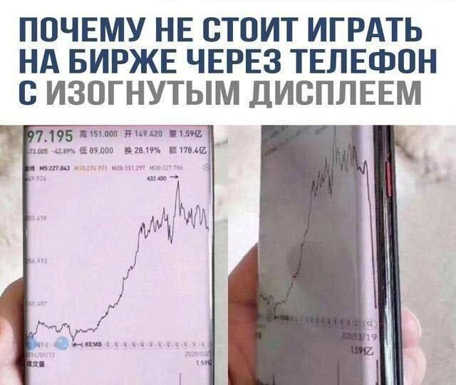 ПОЧЕМУ НЕ СТОИТ ИГРАТЬ НА БИРЖЕ ЧЕРЕЗ ТЕЛЕФОН С ИЗОГНУТЫМ ДИСПЛЕЕМ