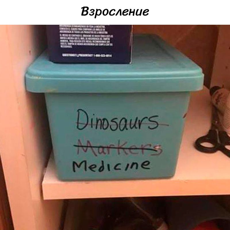 Взросление
Dinosaurs
Markers
Medicine