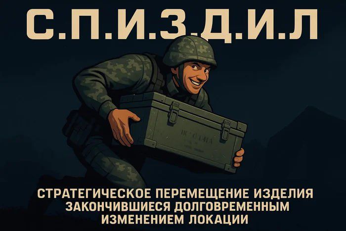 С.П.И.З.Д.И.Л.
СТРАТЕГИЧЕСКОЕ ПЕРЕМЕЩЕНИЕ ИЗДЕЛИЯ ЗАКОНЧИВШИЕСЯ ДОЛГОВРЕМЕННЫМ ИЗМЕНЕНИЕМ ЛОКАЦИИ
