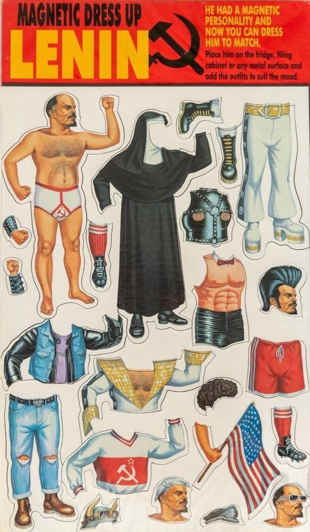 HE HAD A MAGNETIC PERSONALITY AND NOW YOU CAN DRESS HIM TO MATCH. Place him on the fridge, filing cabinet or any metal surface and add the outfits to suit the mood.