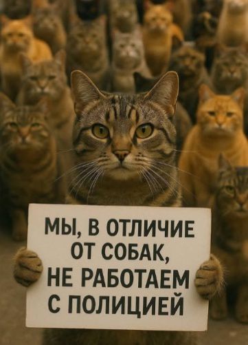 Мы, в отличие от собак, не работаем с полицией