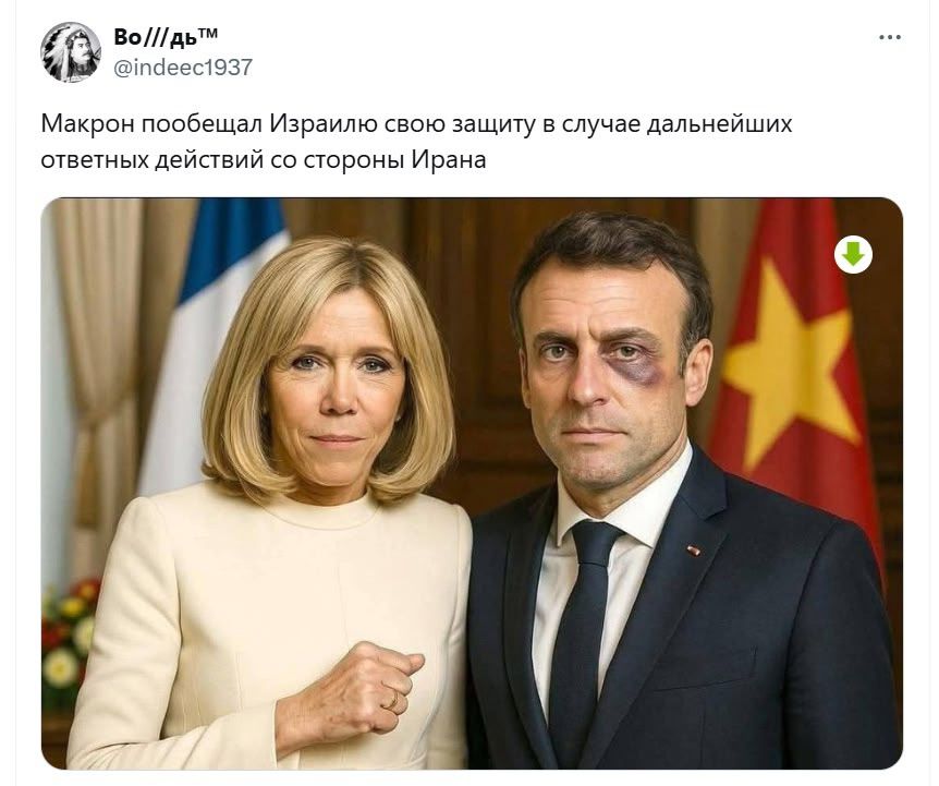 Макрон пообещал Израилю свою защиту в случае дальнейших ответных действий со стороны Ирана