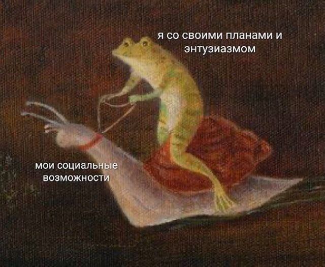 я со своими планами и энтузиазмом
мои социальные возможности