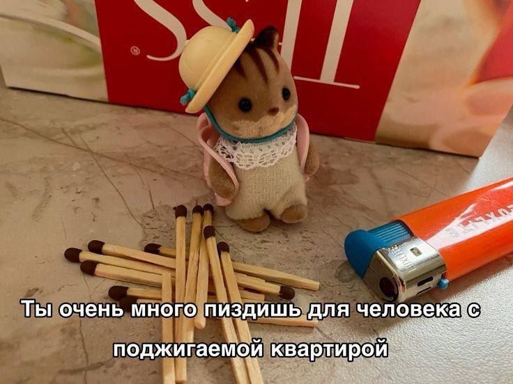 Ты очень много пиздишь для человека с поджигаемой квартирой