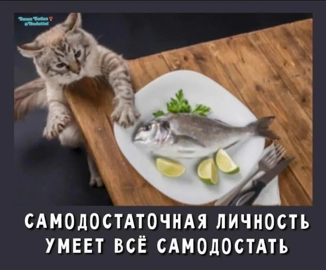 САМОДОСТАТОЧНАЯ ЛИЧНОСТЬ УМЕЕТ ВСЁ САМОДОСТАТЬ