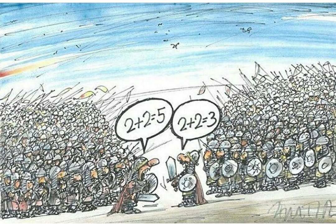 2+2=5
2+2=3