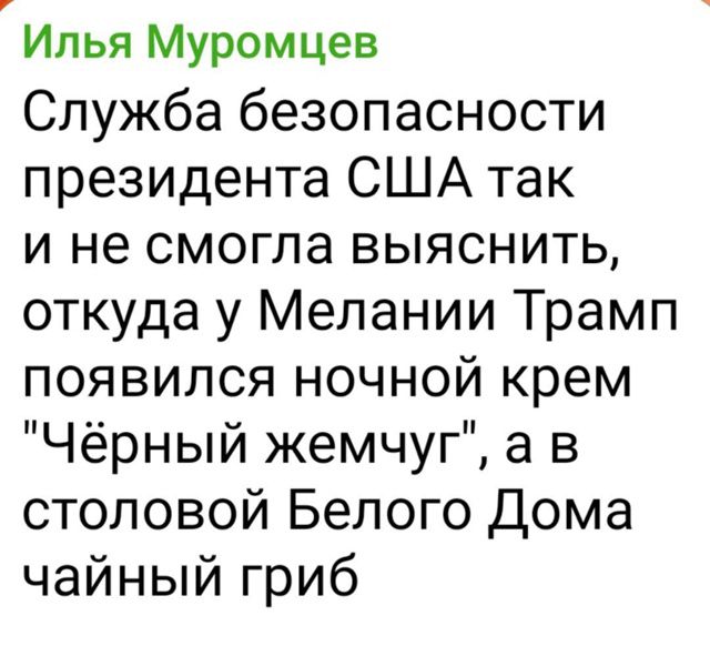 Служба безопасности президента США так и не смогла выяснить, откуда у Мелании Трамп появился ночной крем 