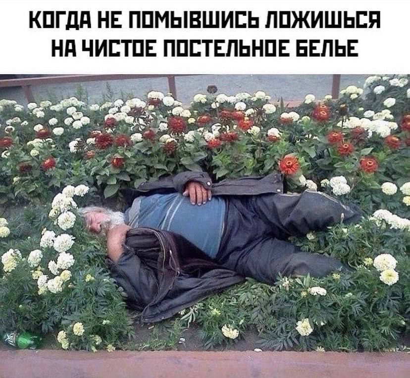 КОГДА НЕ ПОМЫВШИСЬ ЛОЖИШЬСЯ НА ЧИСТОЕ ПОСТЕЛЬНОЕ БЕЛЬЁ