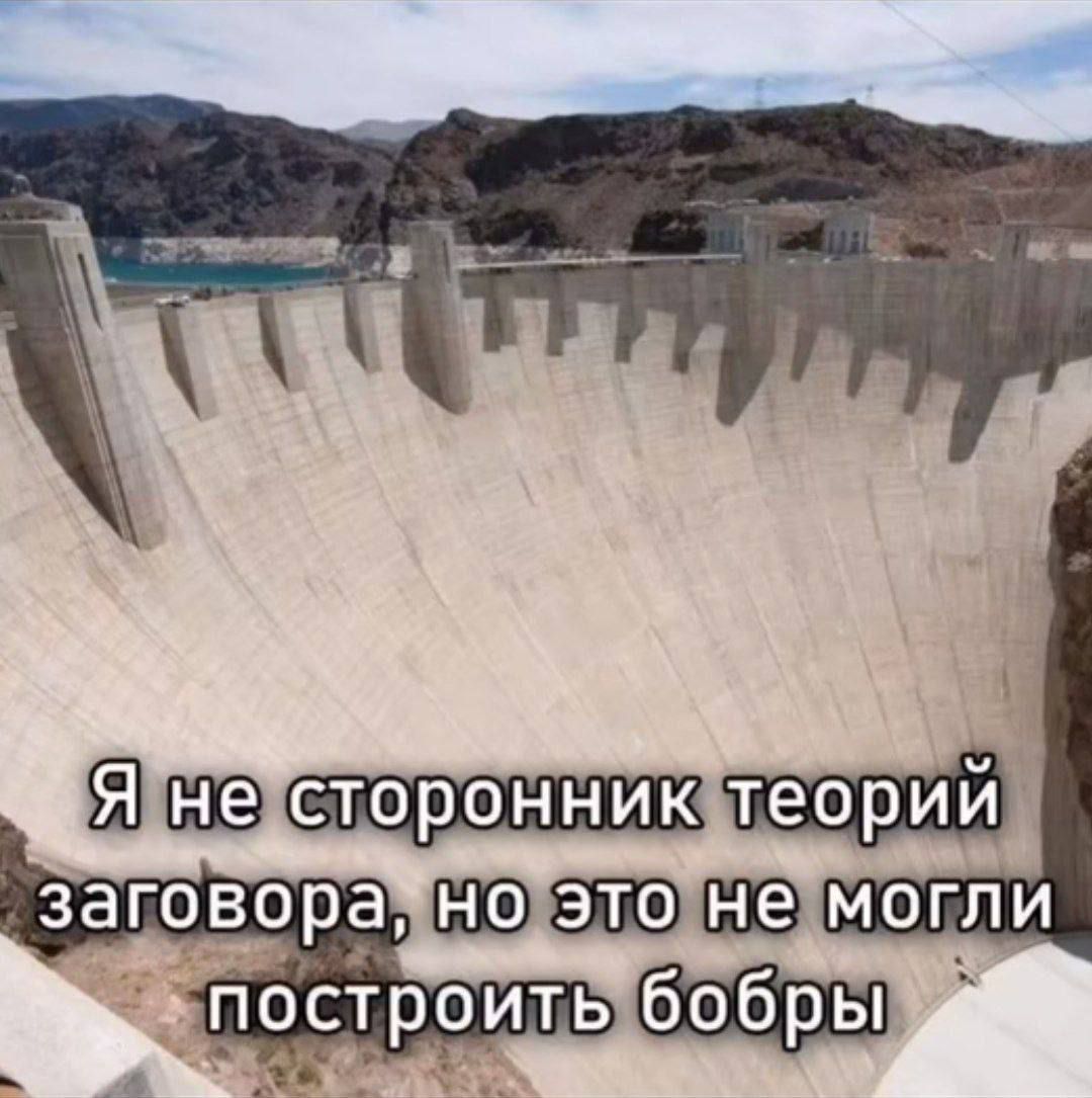 Я не сторонник теорий заговора, но это не могли построить бобры