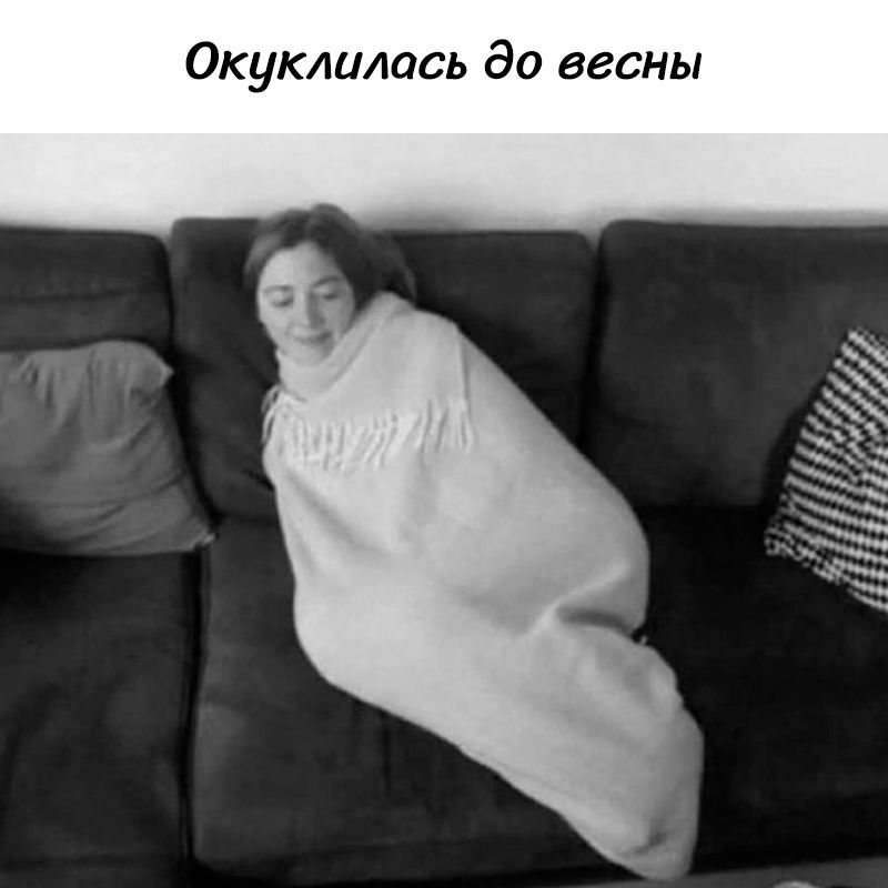 Окуклилась до весны