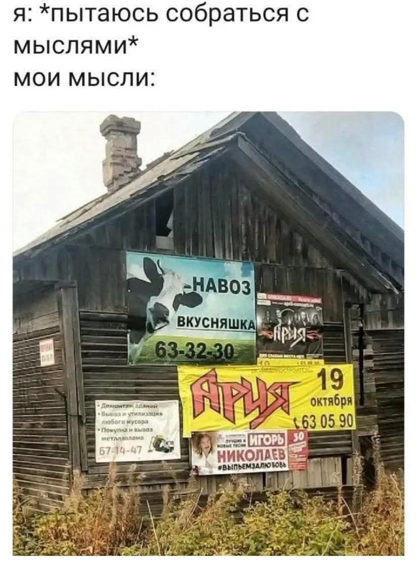 я: *пытаюсь собраться с мыслями*
мои мысли:
-НАВОЗ
ВКУСНЯШКА
63-32-30
19 октября
63-05-90
ИГОРЬ НИКОЛАЕВ
#выпиздможнолюбов
57-49-47