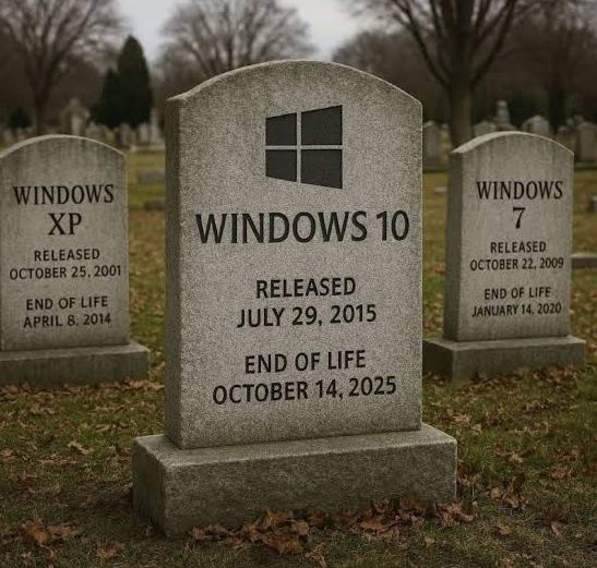 WINDOWS 10
RELEASED JULY 29, 2015
END OF LIFE OCTOBER 14, 2025