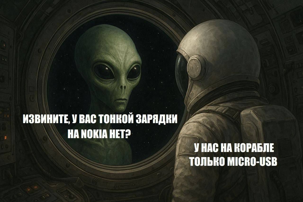 ИЗВИНИТЕ, У ВАС ТОНКОЙ ЗАРЯДКИ НА NOKIA НЕТ? У НАС НА КОРАБЛЕ ТОЛЬКО MICRO-USB