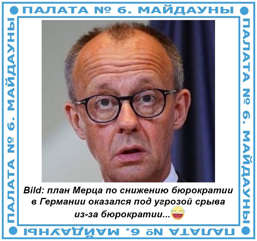 Bild: план Мерца по снижению бюрократии в Германии оказался под угрозой срыва из-за бюрократии... 🤡