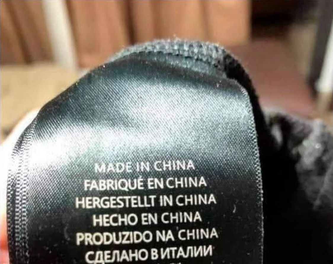 MADE IN CHINA FABRIQUE EN CHINA HERGESTELLT IN CHINA HECHO EN CHINA PRODOTTO NA CHINA СДЕЛАНО В ИТАЛИИ