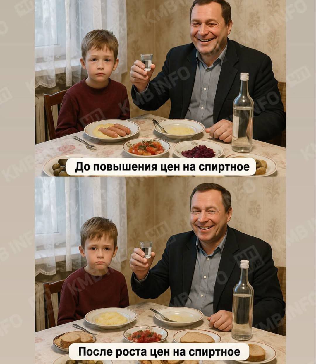 До повышения цен на спиртное
После роста цен на спиртное