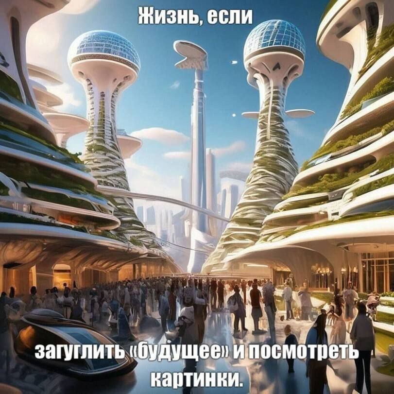 Жизнь, если загуглить «Будущее» и посмотреть картинки.
