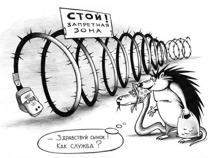 Стой! Запретная зона
— Здравствуй сынок! Как служба ?