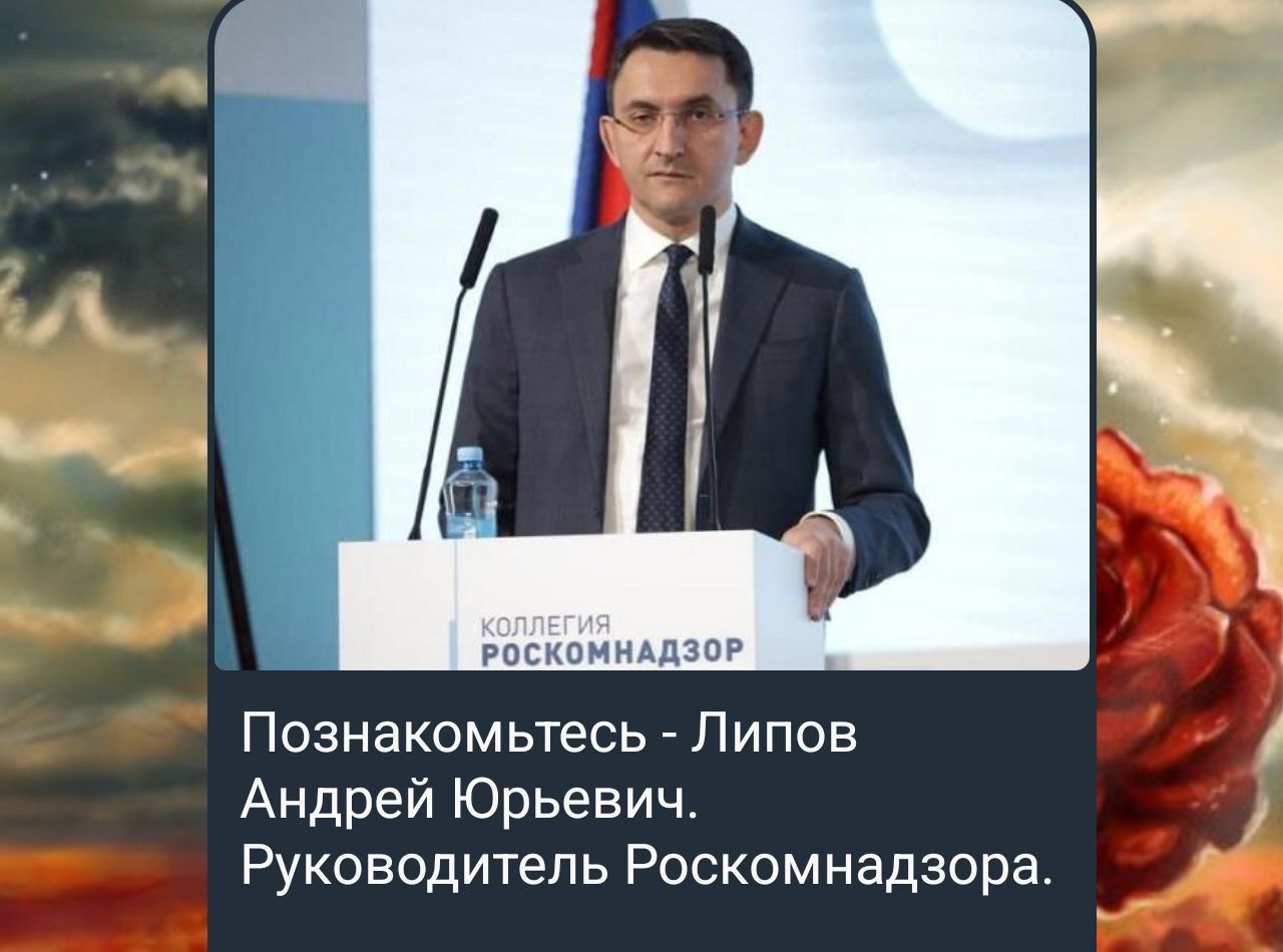 Познакомьтесь - Липов Андрей Юрьевич. Руководитель Роскомнадзора.