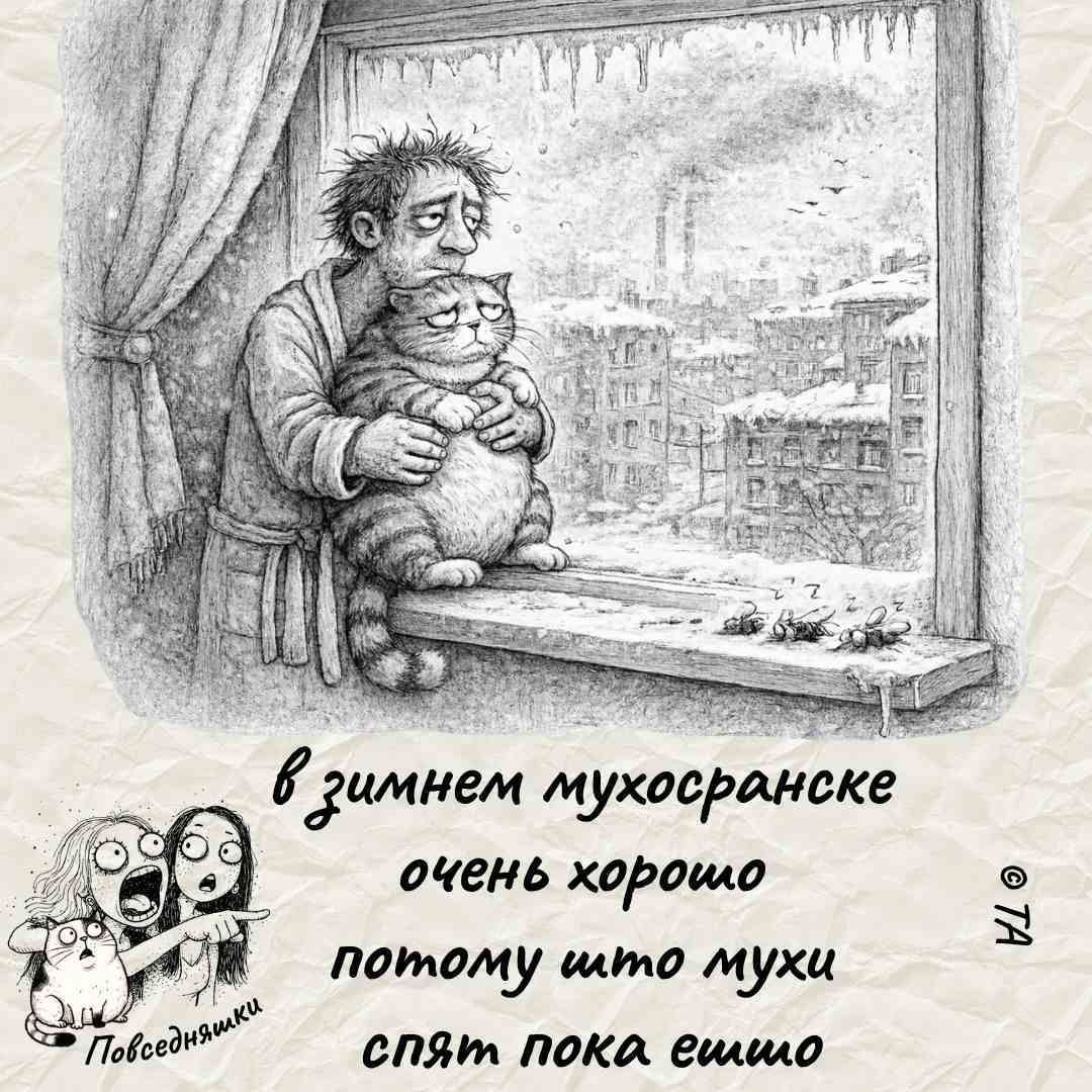в зимнем мухосранске очень хорошо потому что мухи спят пока еще