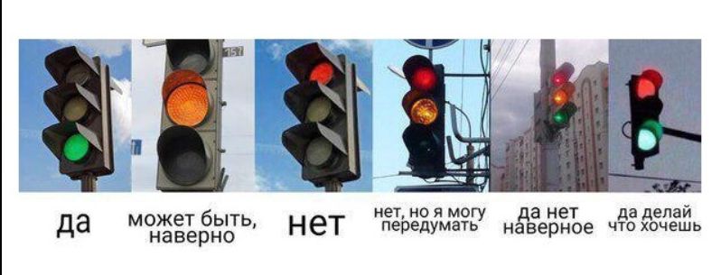 да может быть, наверное / нет, но я могу передумать / да нет наверное / да делай что хочешь