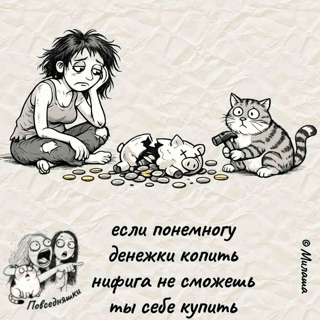 если понемножку денежки копить нифига не сможешь ты себе купить