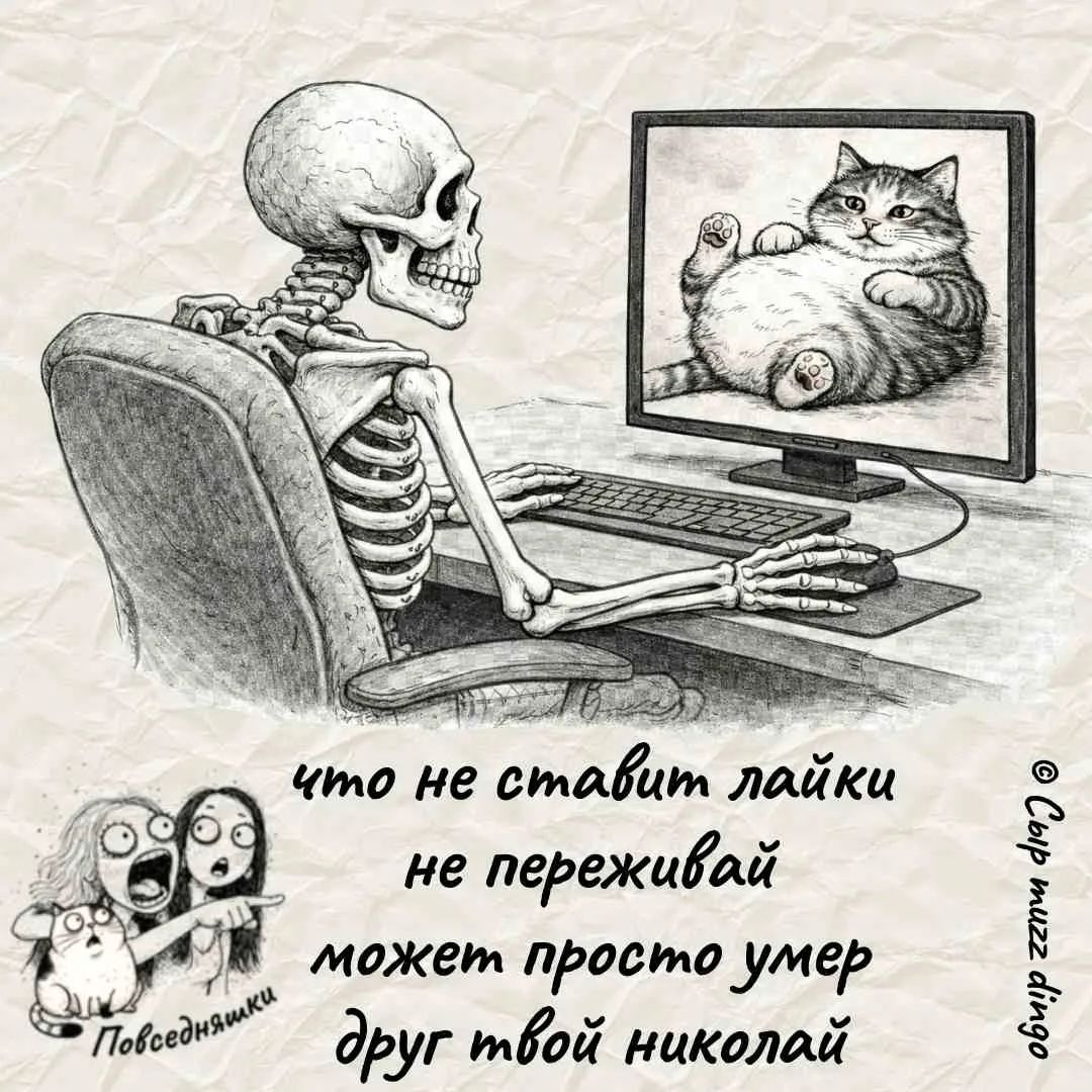 что не ставит лайки не переживай может просто умер друг твой николай Повседневняшки Свир muzz dingo