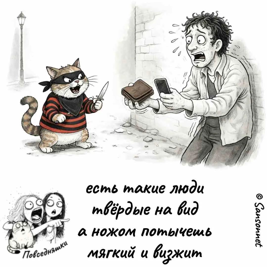 есть такие люди твёрдые на вид а ножом потычешь мягкий и визжит