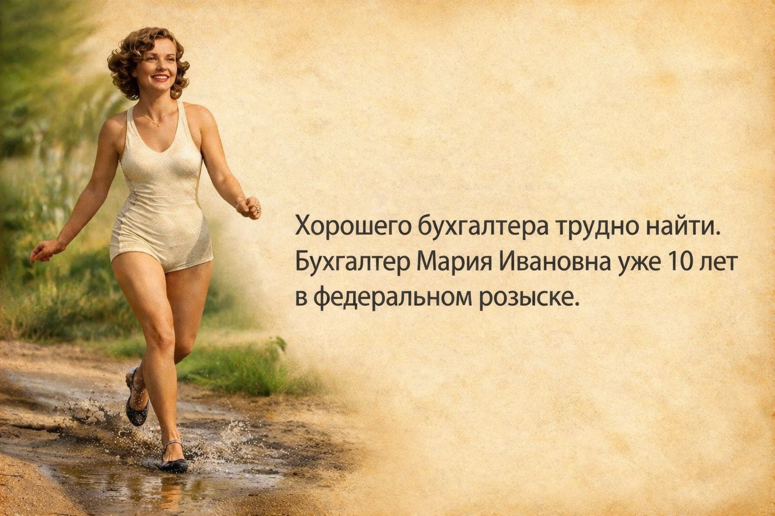 Хорошего бухгалтера трудно найти. Бухгалтер Мария Ивановна уже 10 лет в федеральном розыске.