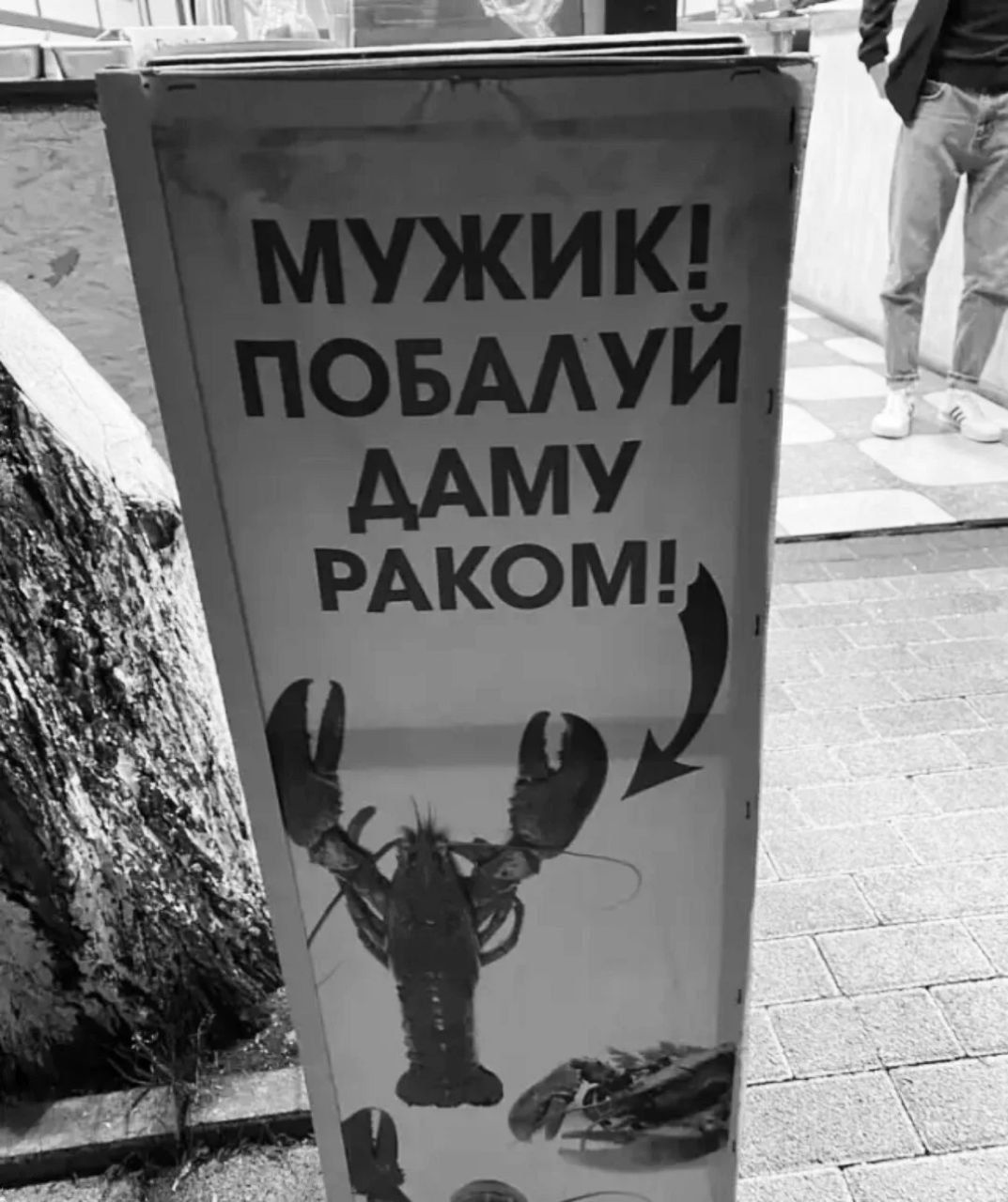 МУЖИК! ПОБАЛУЙ ДАМУ РАКОМ!