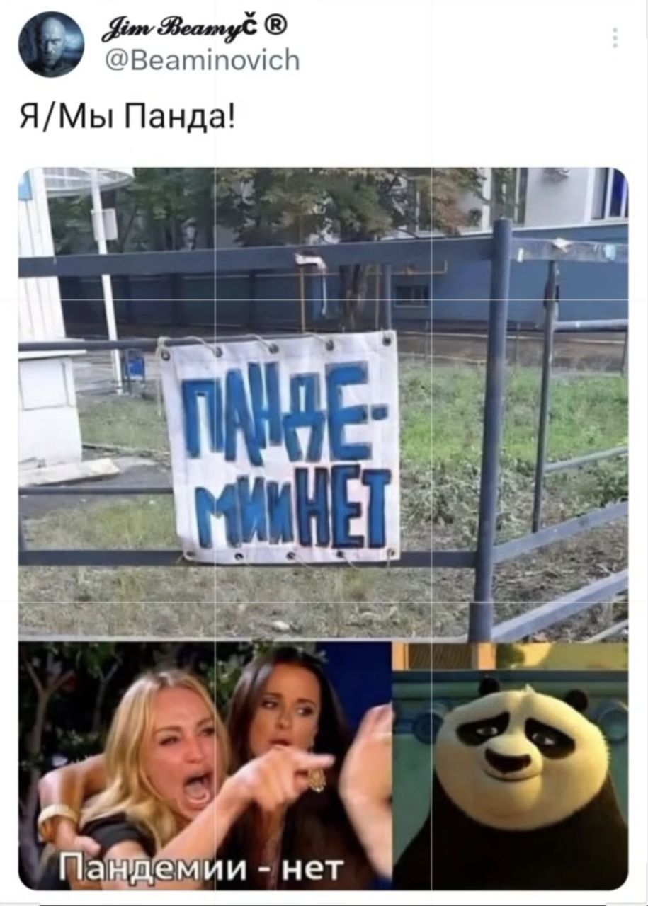 Я/Мы Панда! ... Пандe-минeт. Пандемии - нет