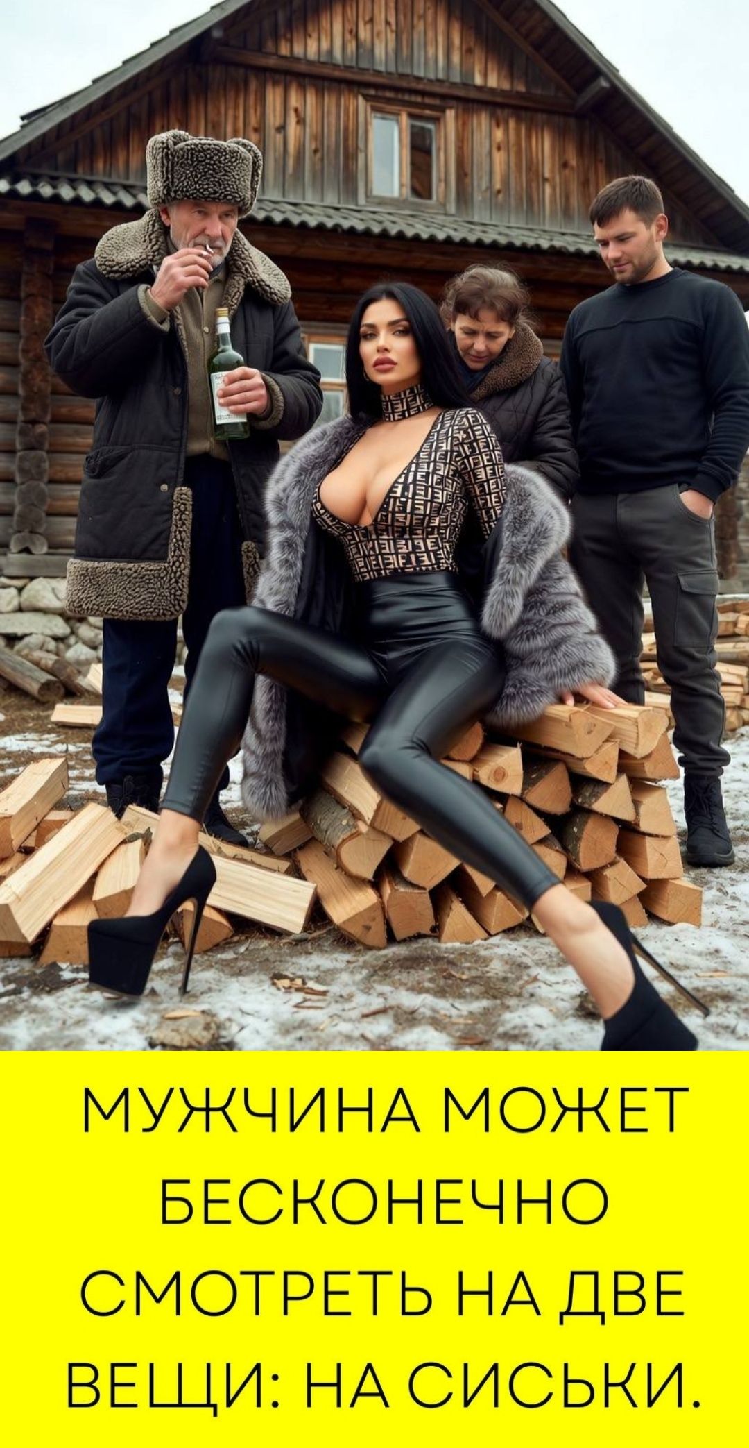 МУЖЧИНА МОЖЕТ БЕСКОНЕЧНО СМОТРЕТЬ НА ДВЕ ВЕЩИ: НА СИСЬКИ.