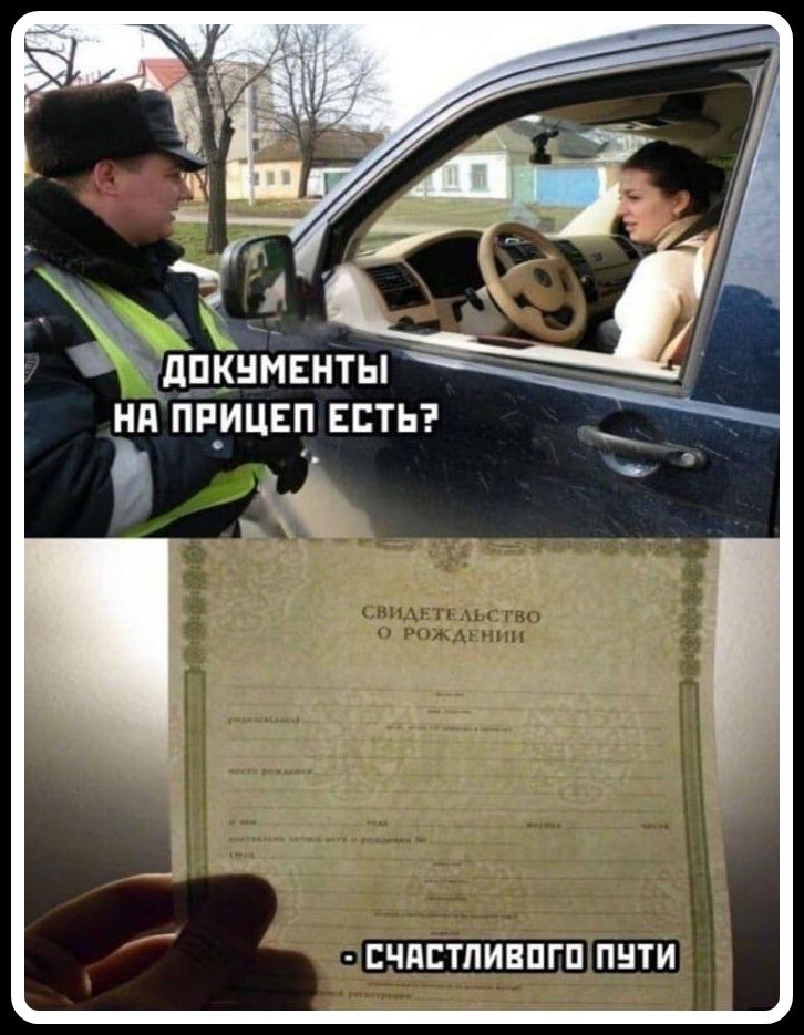 ДОКУМЕНТЫ НА ПРИЦЕП ЕСТЬ? СВИДЕТЕЛЬСТВО О РОЖДЕНИИ - СЧАСТЛИВОГО ПУТИ