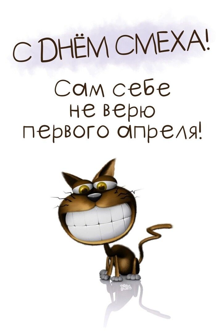 С ДНЁМ СМЕХА! Сам себе не верю первого апреля!